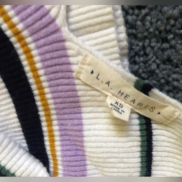 LA Hearts by Pacsun Striped Crop Top - Picture 3 of 3